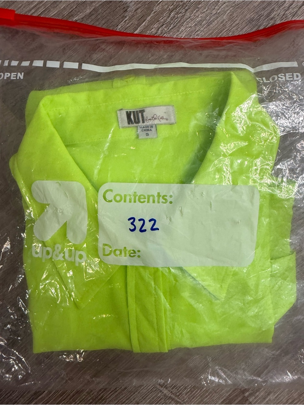 Kut From The Kloth Neon Green Sheer Button Down Long Sleeve Small Blouse NWOT - Picture 8 of 8